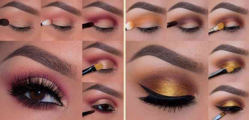 machiaj ochi aurii