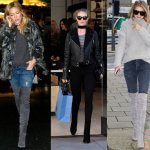 Trend alert: cizme peste genunchi cu blugi