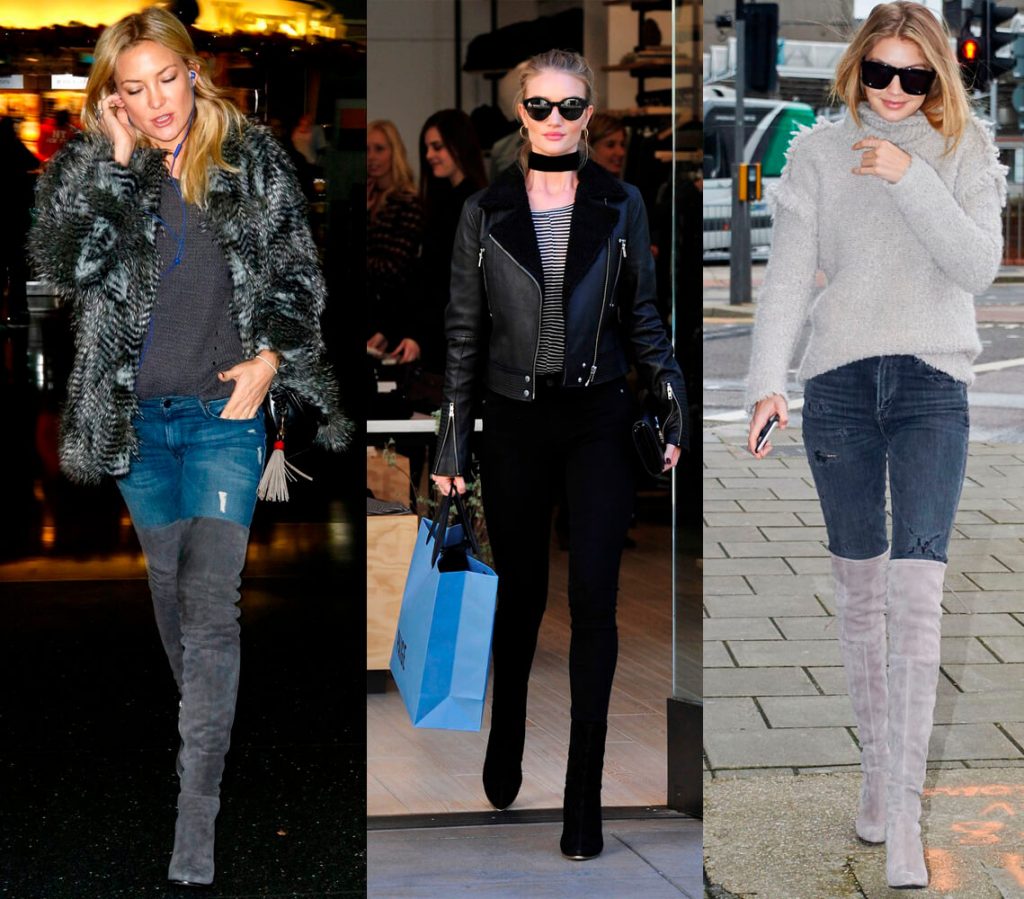 Trend alert: cizme peste genunchi cu blugi
