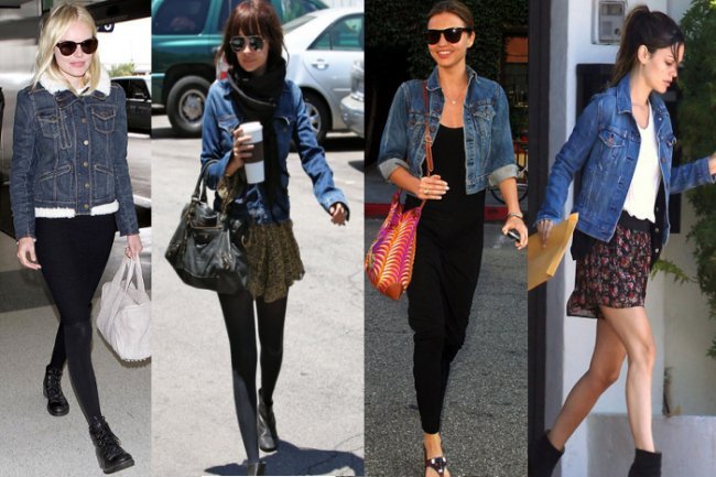 3 stiluri la modă de a purta o jachetă din denim