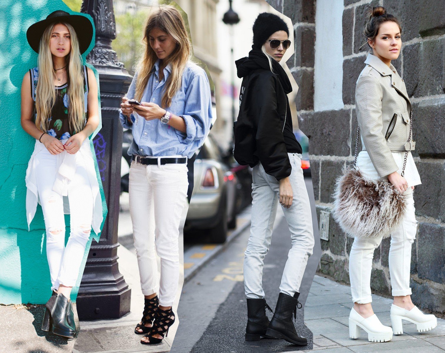 Trucuri de stil pentru a purta o pereche de pantaloni albi