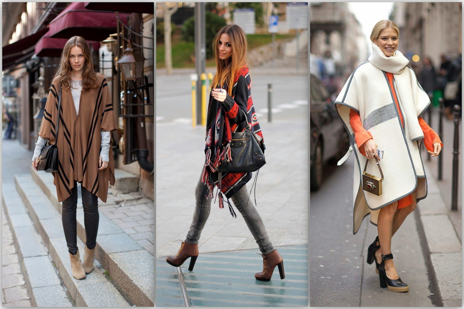 Stiluri de cape și poncho-uri la modă cape si poncho-uri la moda