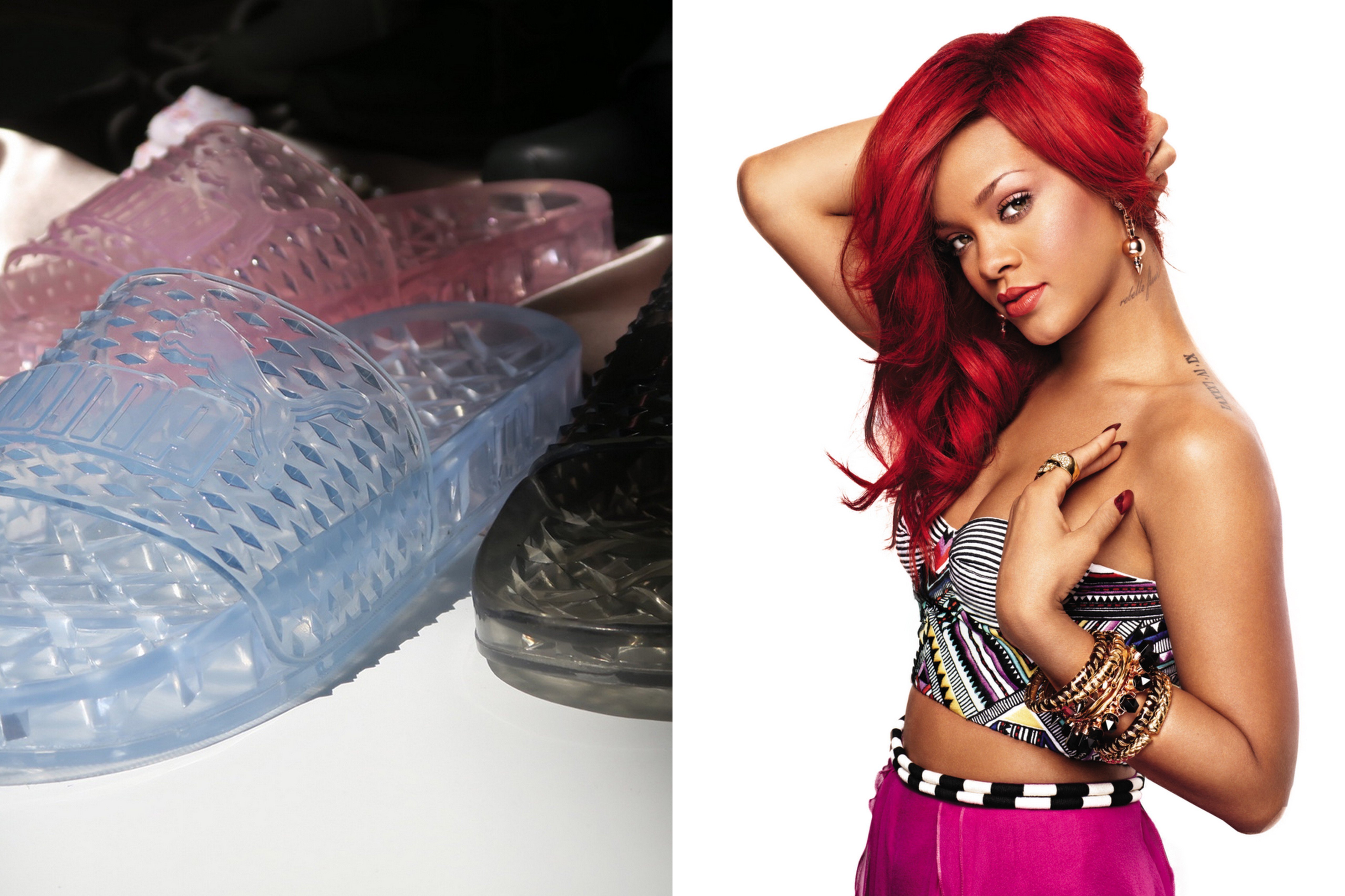Rihanna lansează o nouă colecție în colaborare cu Puma, Fenty x Puma Jelly
