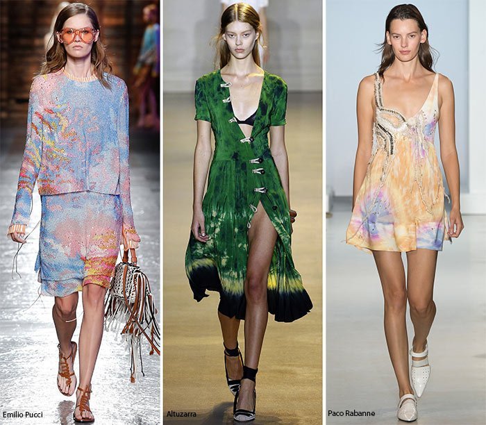 Tendința acuarelă revine puternic în moda tendinta acuarela