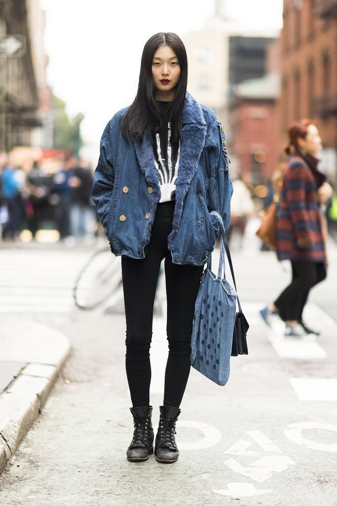 jachetă supradimensionată denim