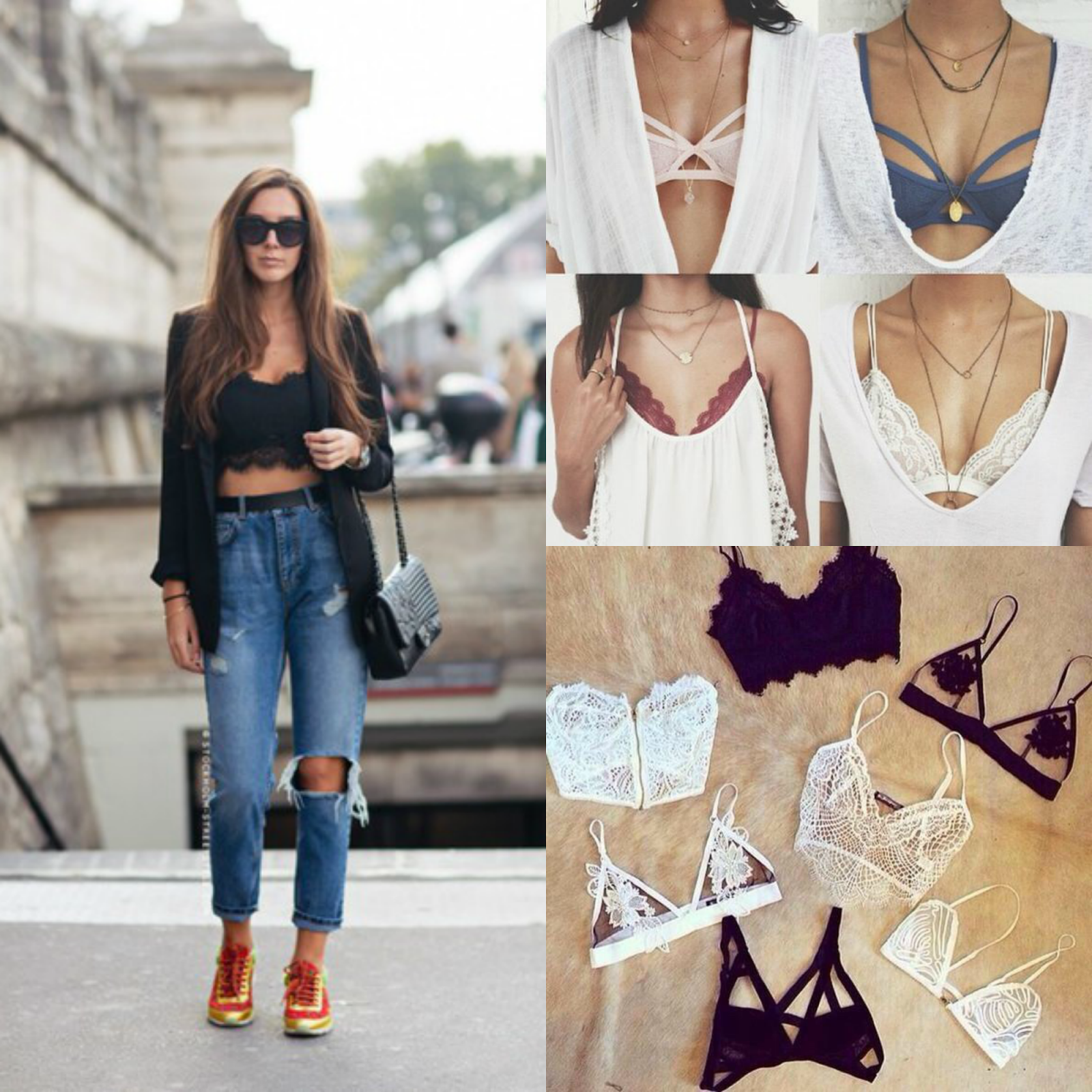 Cum să porți o bustieră „bralette” din dantelă